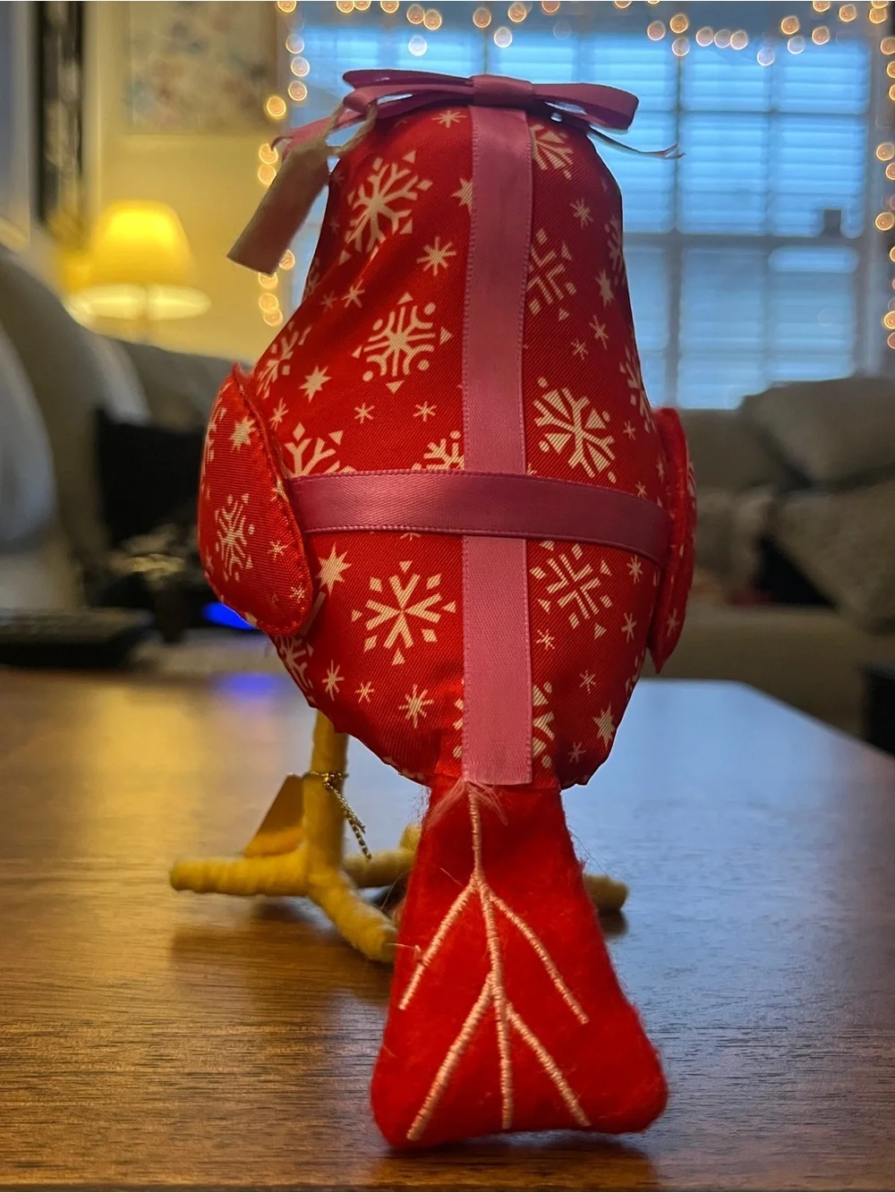Featherly Friends Target- Red & Pink Holiday Bird “Bow” 2022